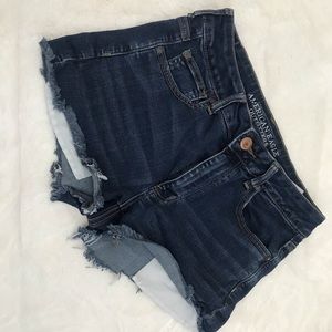American Eagle dark denim shorts